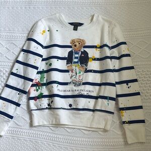 Ralph Lauren Graffiti Bear Crewneck Sweatshirt
